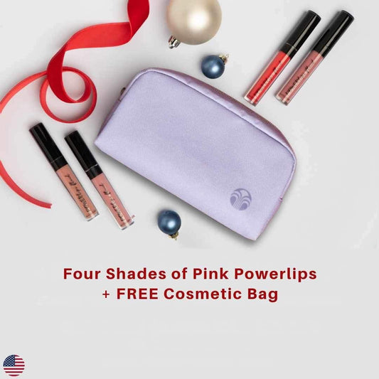 You get 4 lip colors for a huge deal!! And a free makeup bag!